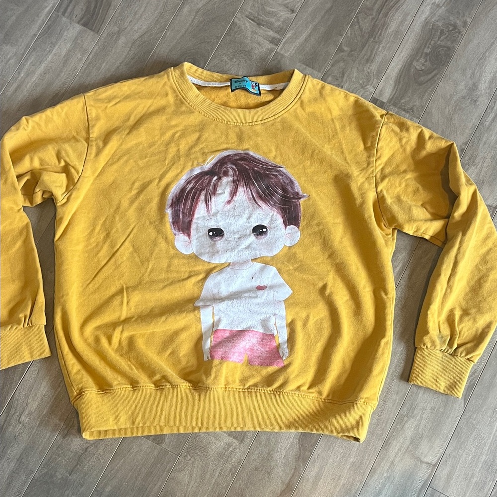 Ladies Yellow Character Sweatshirt